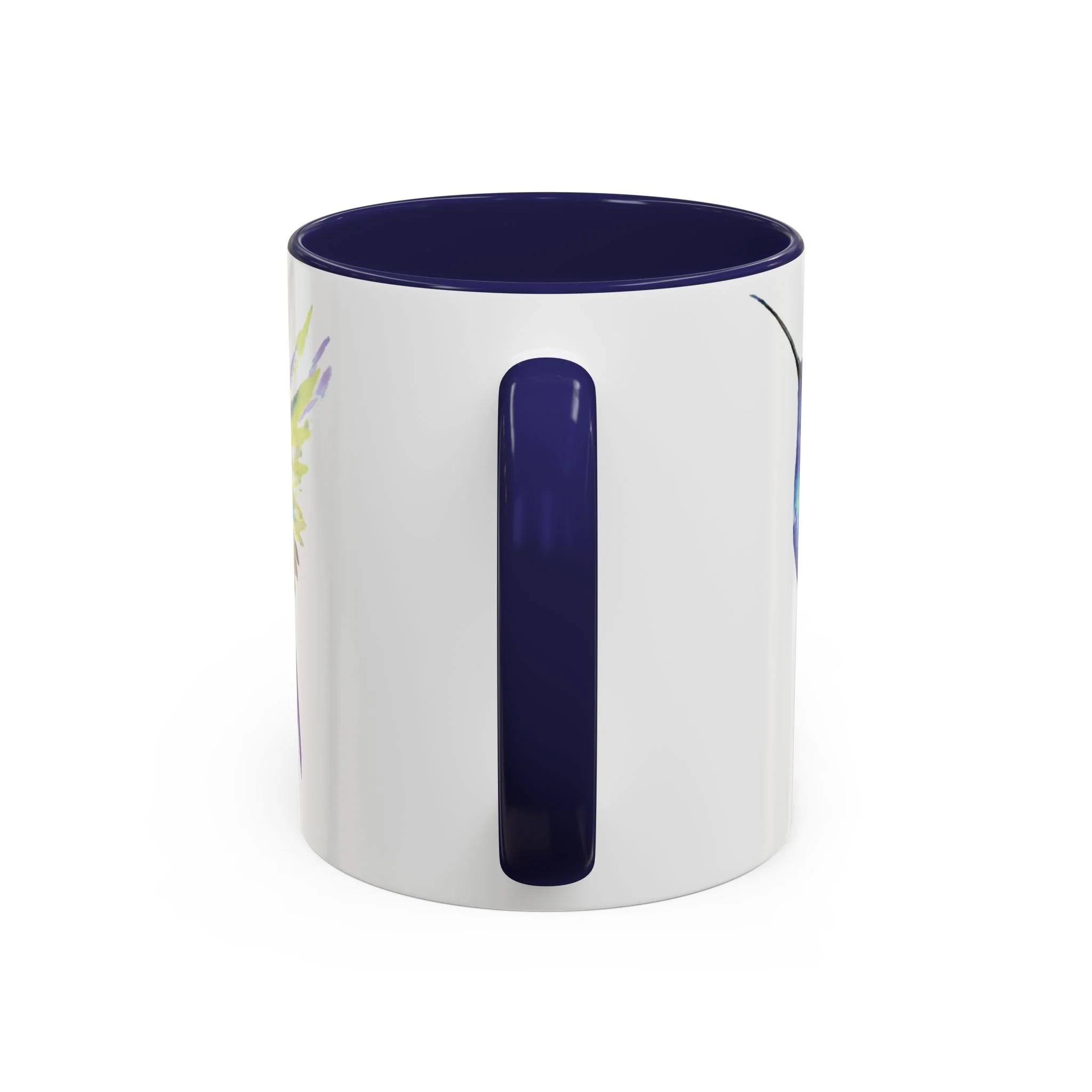 Hummingbird Two Tone Ceramic Mugs Navy 11oz