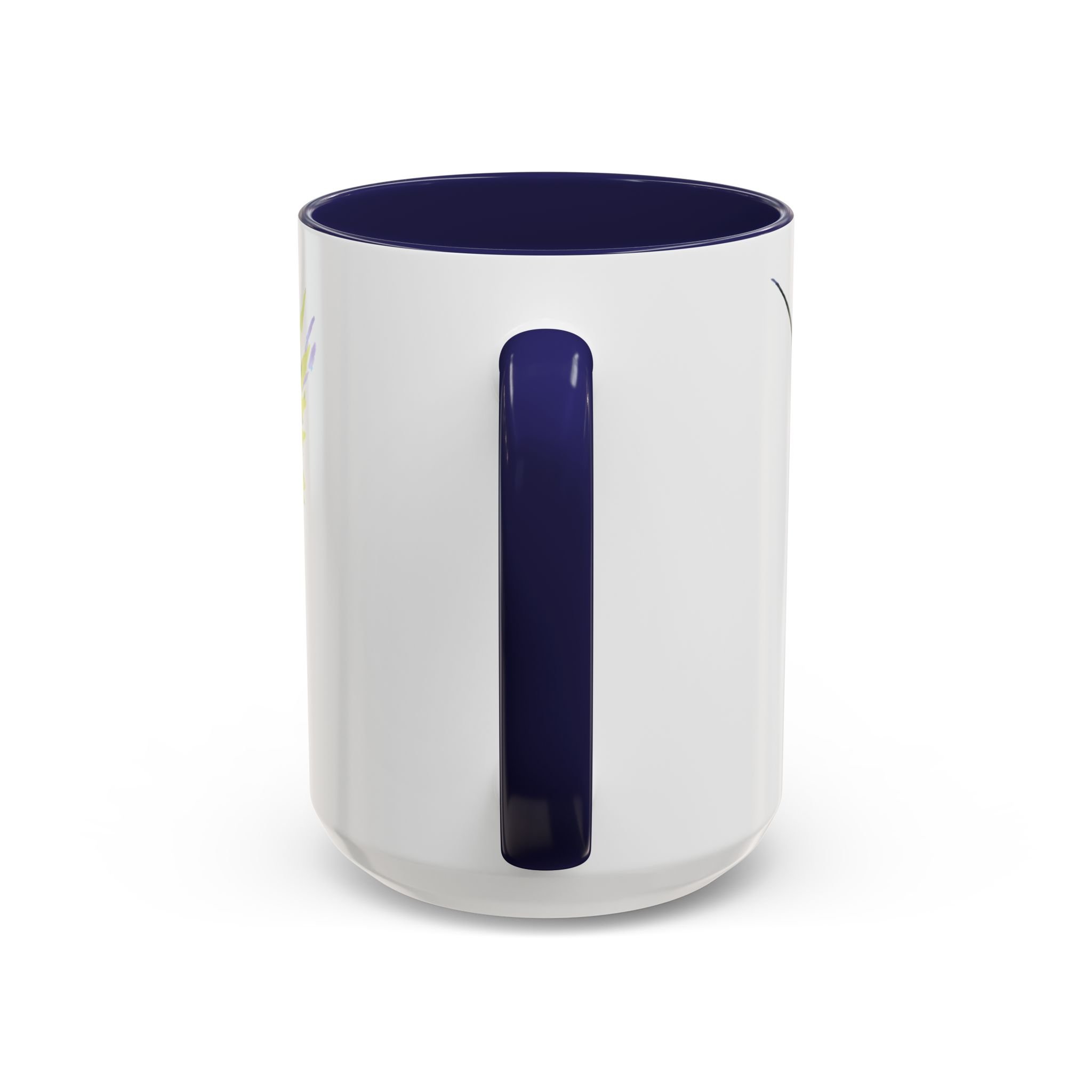 Hummingbird Two Tone Ceramic Mugs Navy 15oz