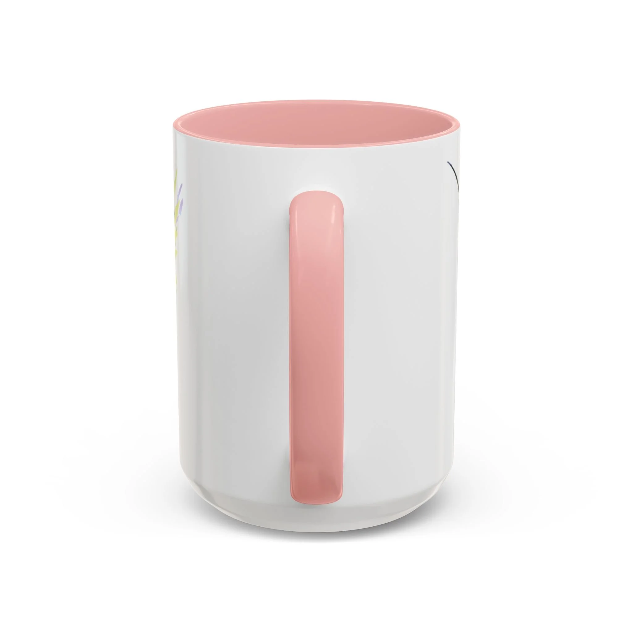 Hummingbird Two Tone Ceramic Mugs Pink 15oz