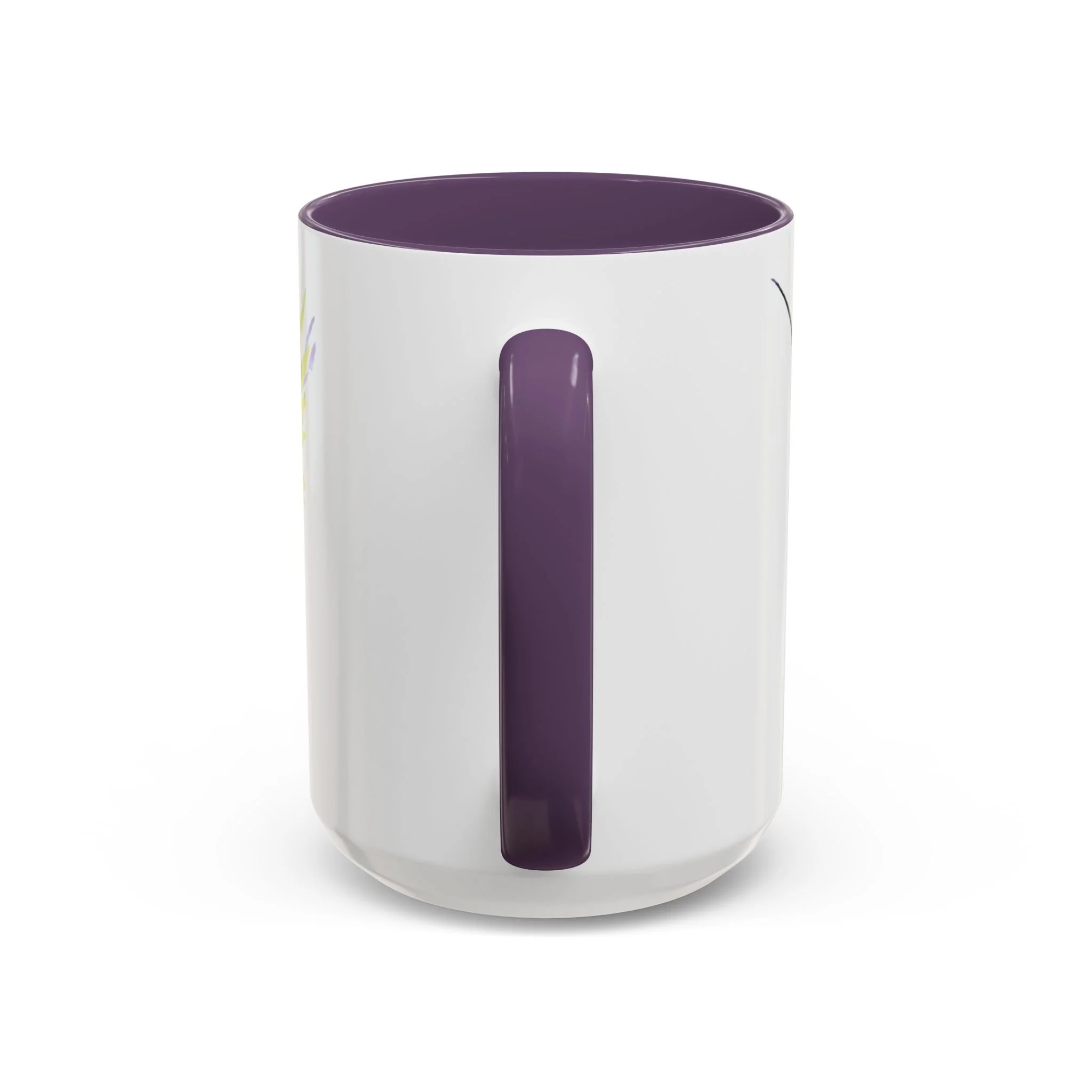Hummingbird Two Tone Ceramic Mug 15oz Purple