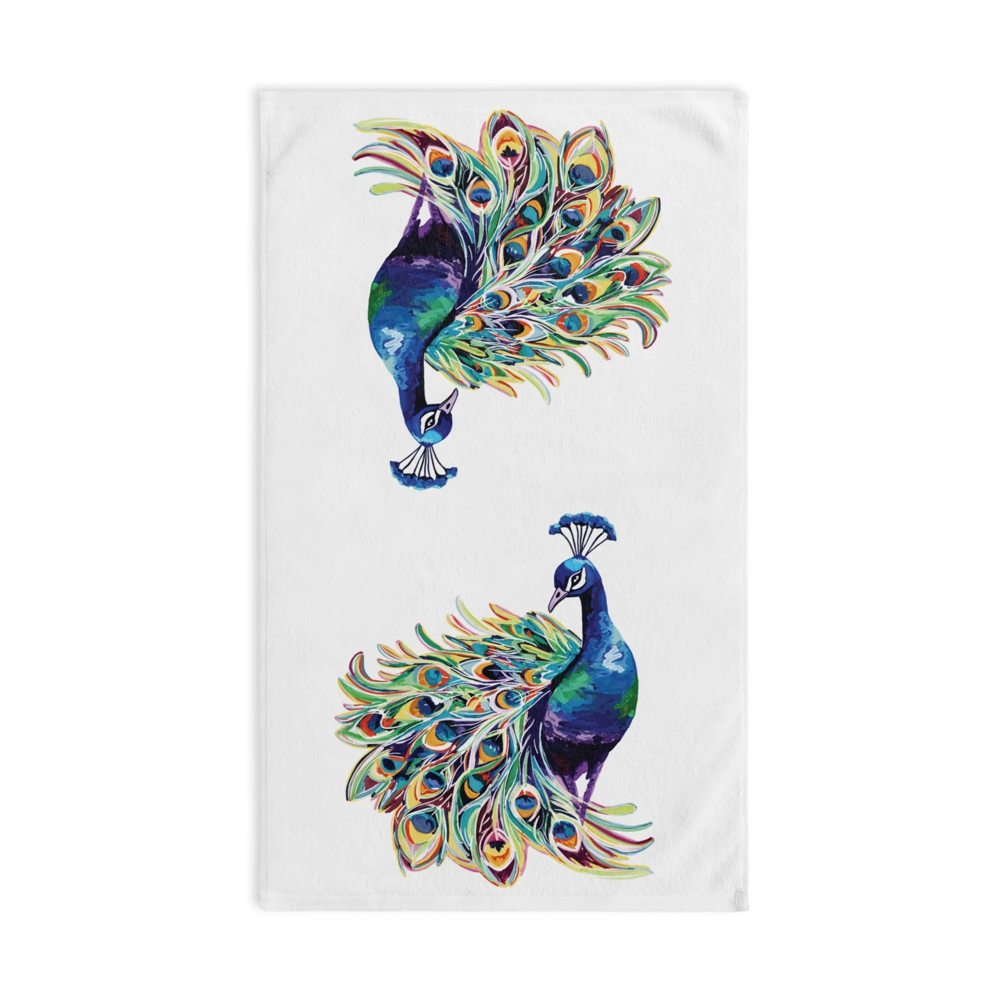 Peacock Polyester Cotton Hand Towel