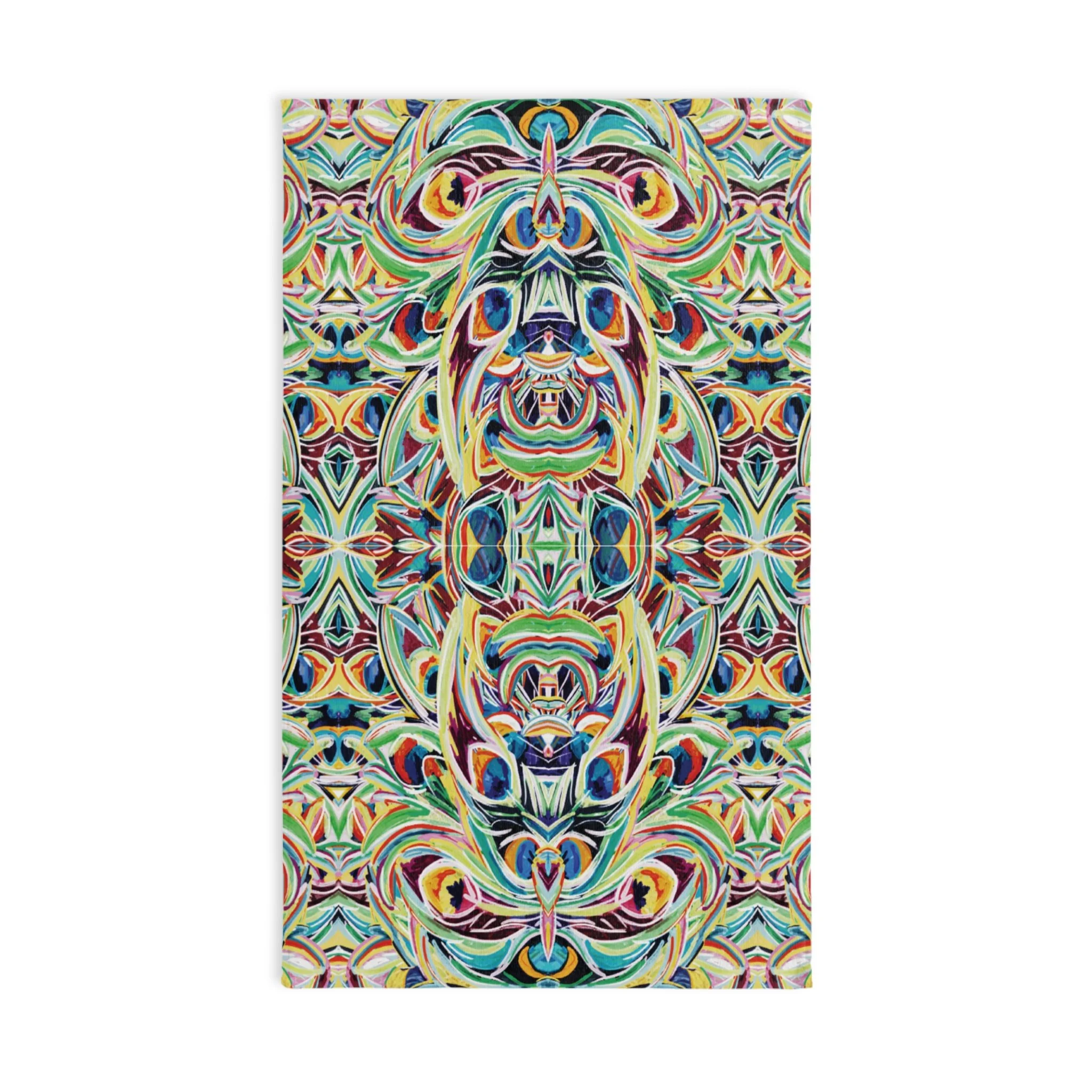 Peacock Feathers Polyester Cotton Hand Towel