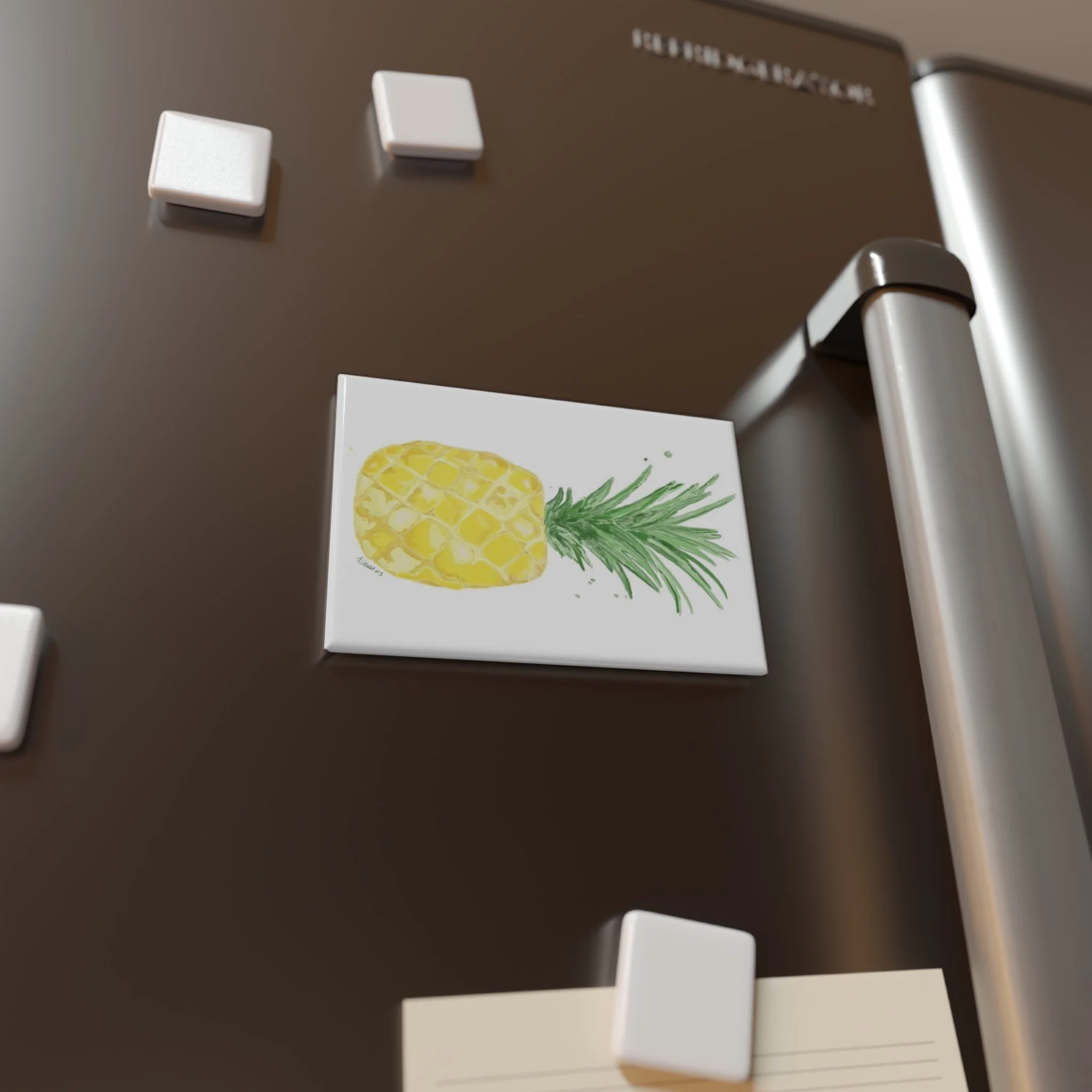 Pineapple Aluminum Magnet, Rectangle- Single or Set