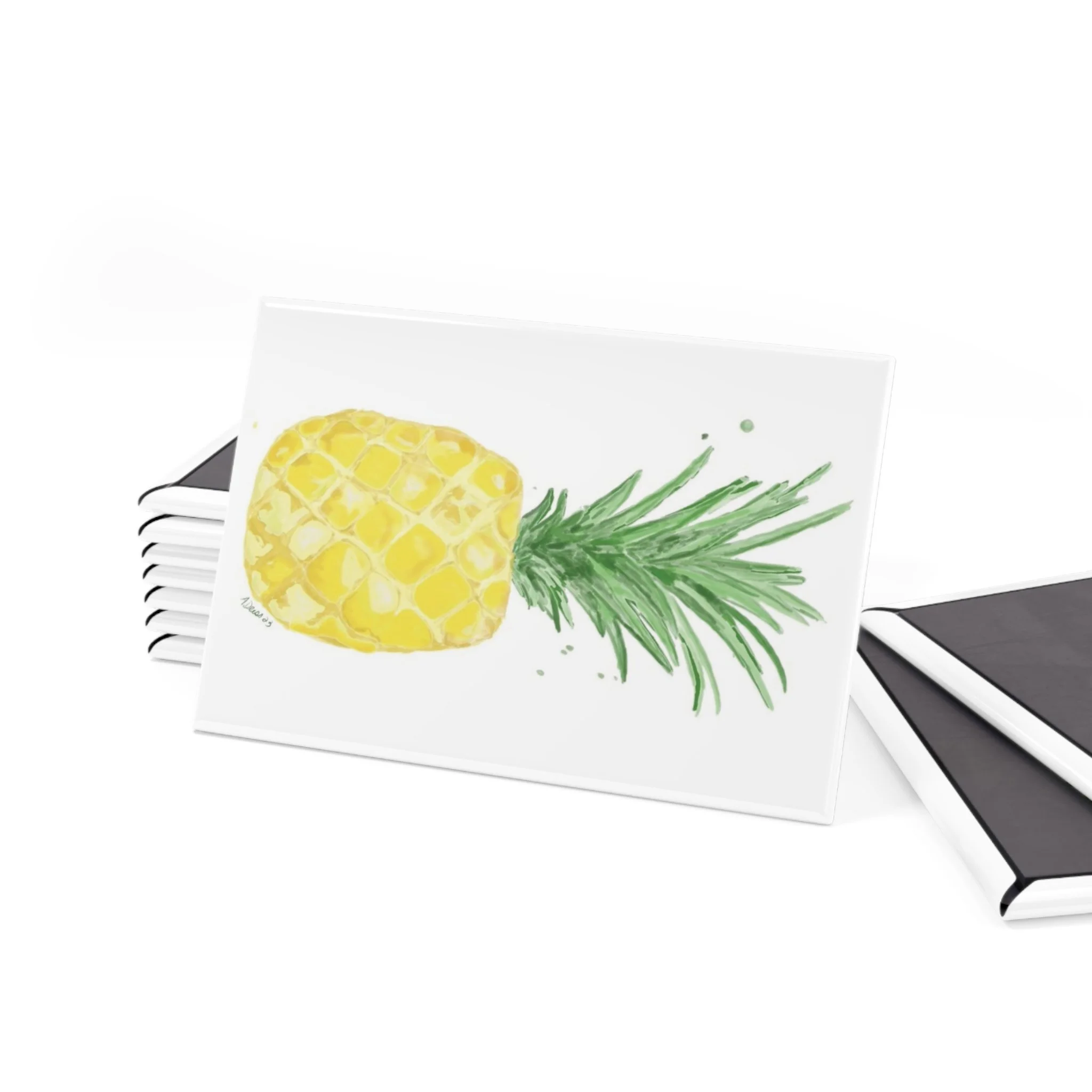 Pineapple Aluminum Magnet, Rectangle- Single or Set