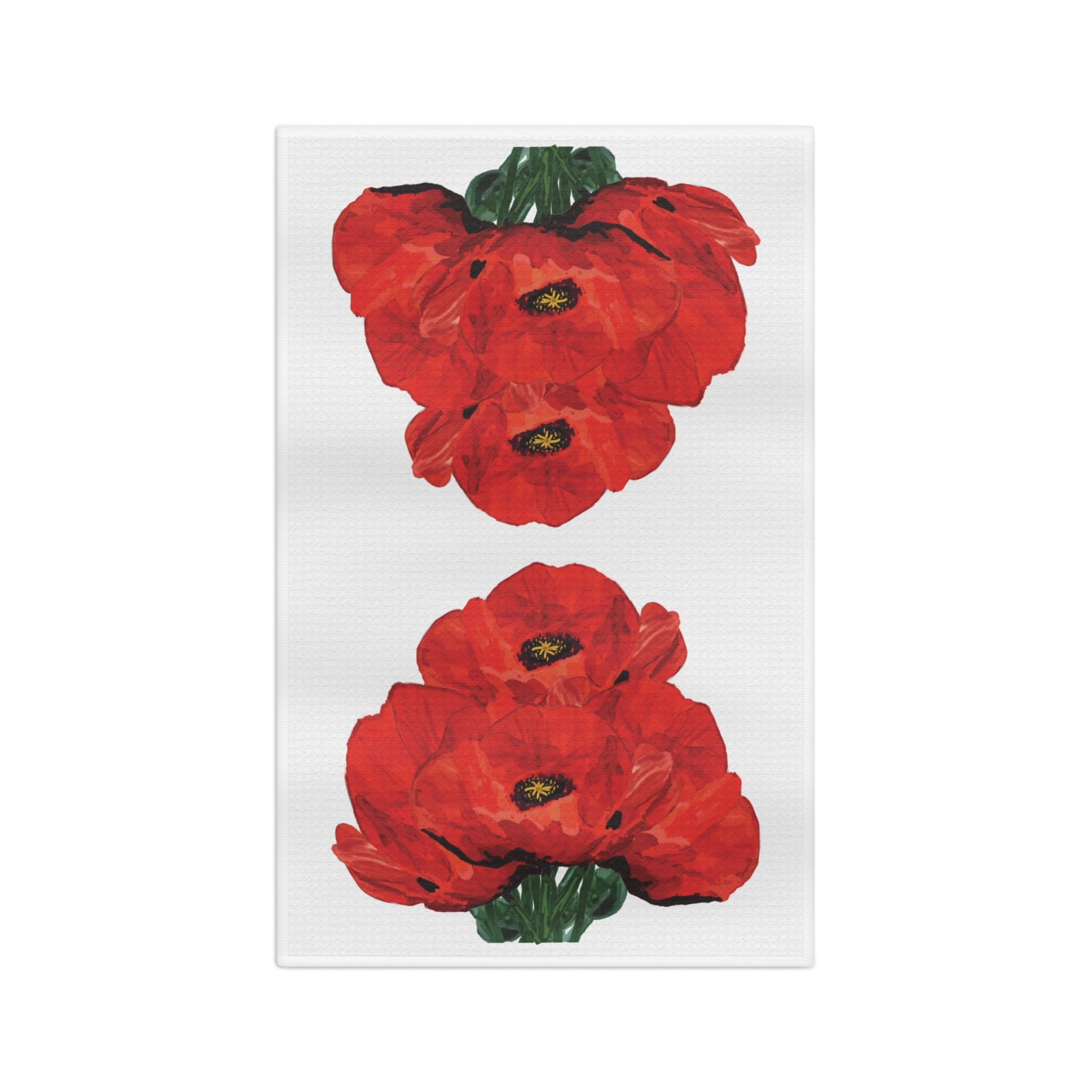 Poppy Microfiber Waffle Kitchen Towel