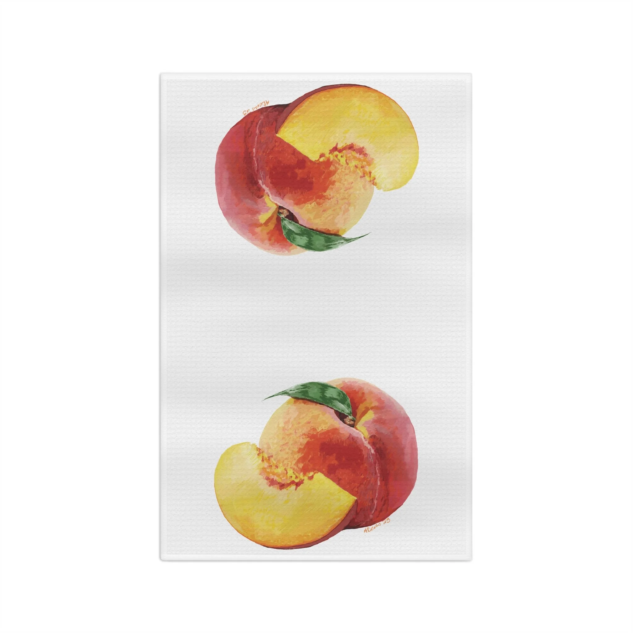 Peaches Microfiber Waffle Kitchen Towel