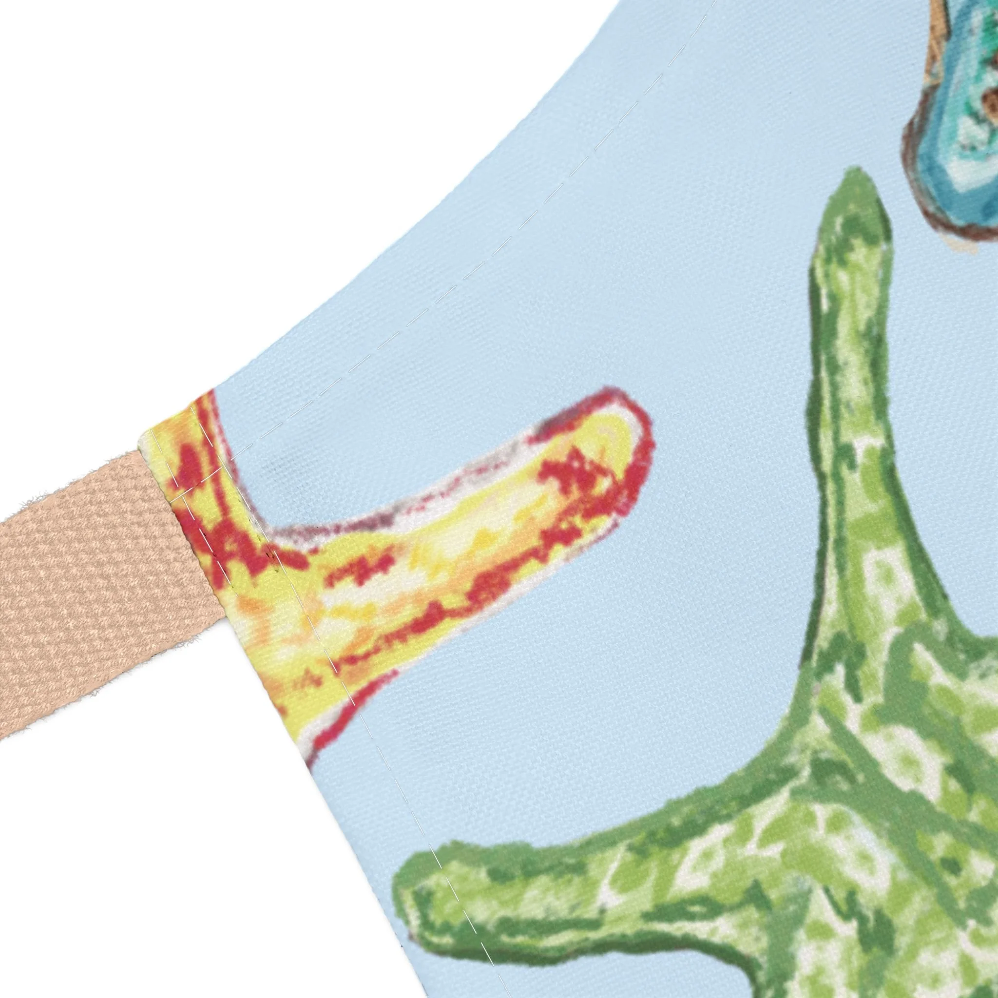 Colorful Starfish Apron with Color Straps - Perfect for Cooking and BBQs