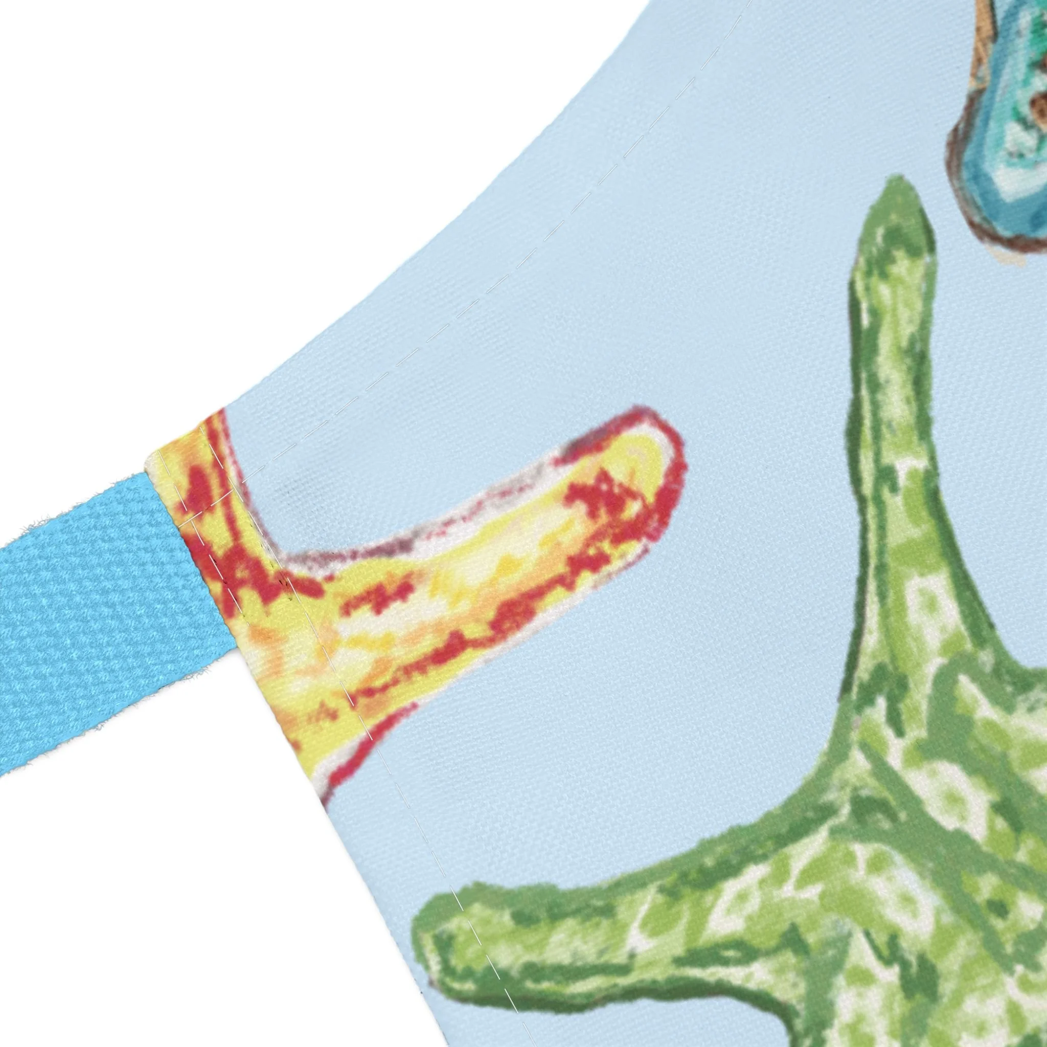 Colorful Starfish Apron with Color Straps - Perfect for Cooking and BBQs