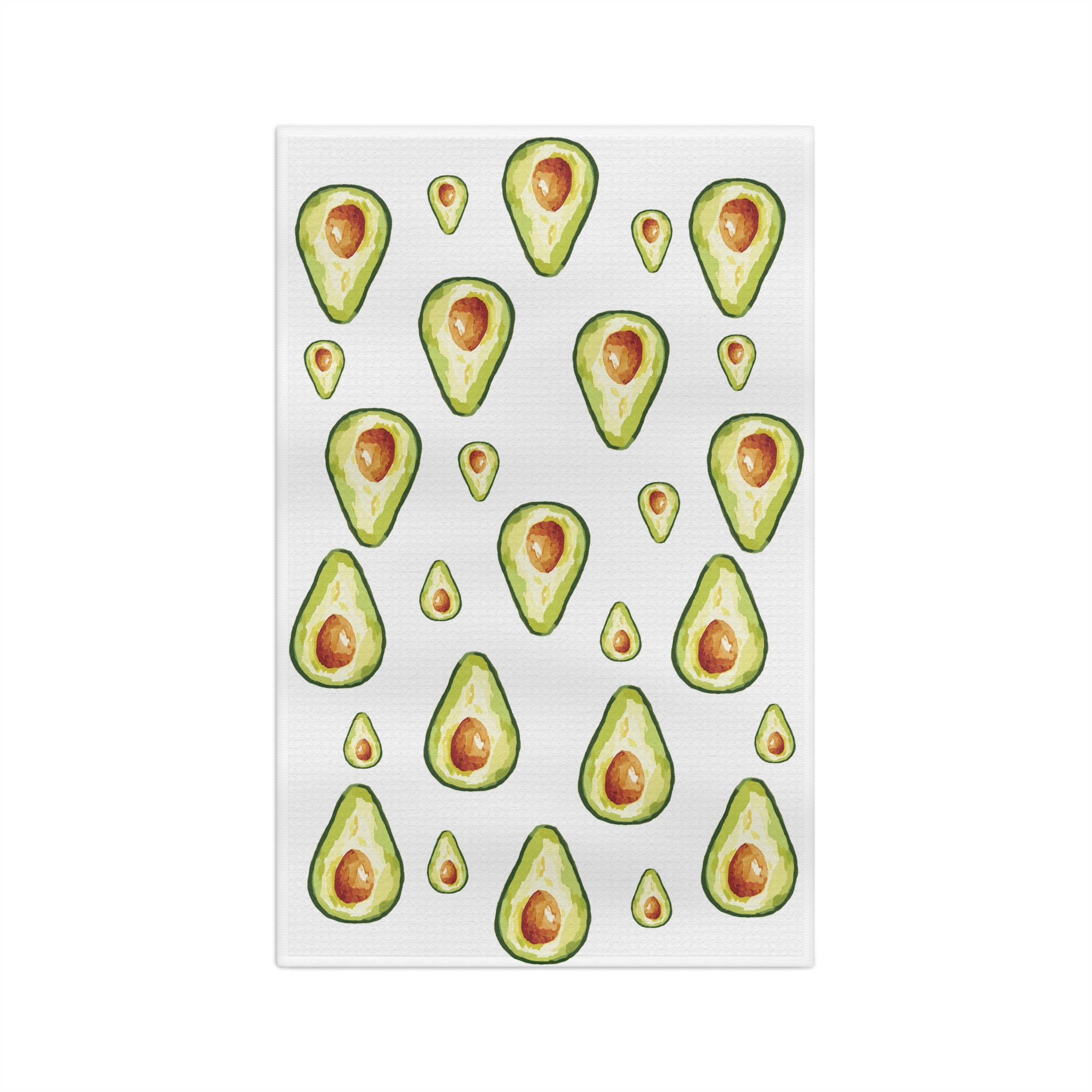 Avocado Pattern Microfiber Waffle Kitchen Towel