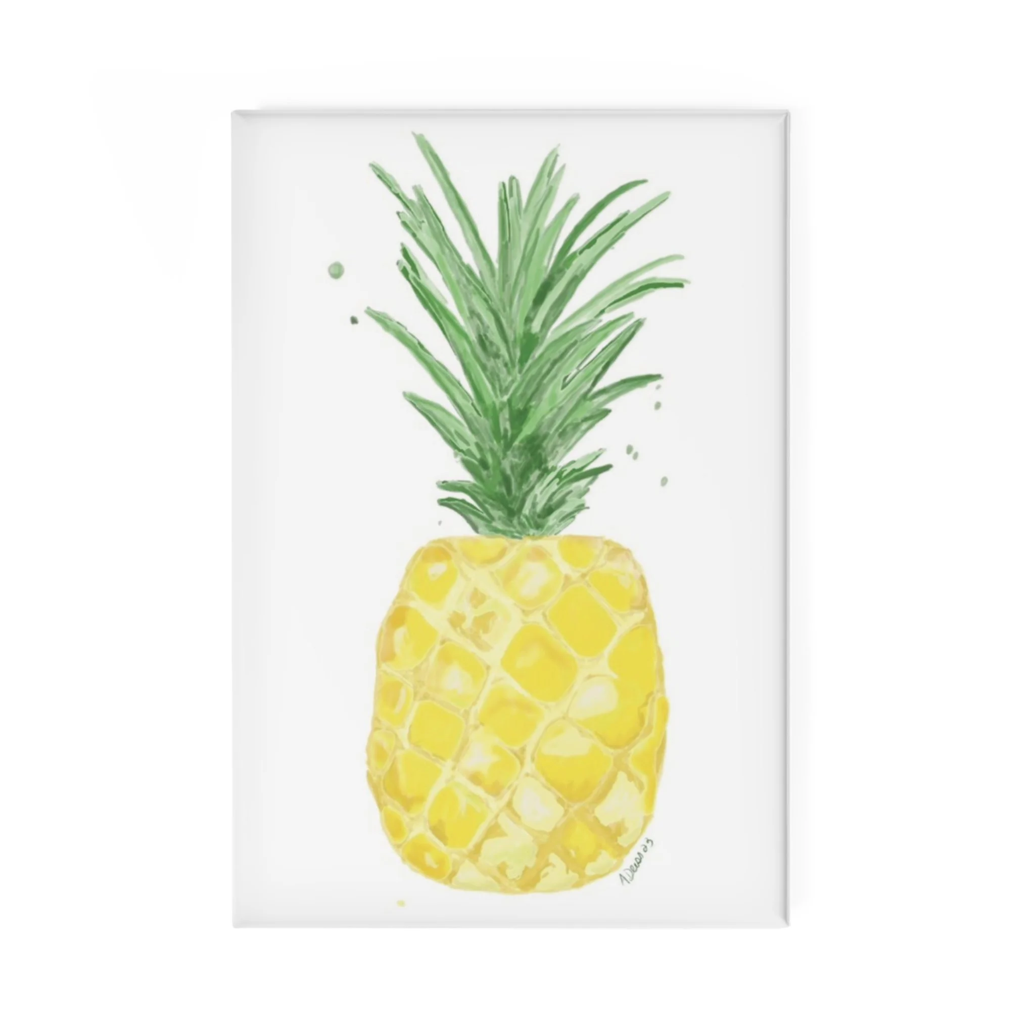 Pineapple Aluminum Magnet, Rectangle- Single or Set