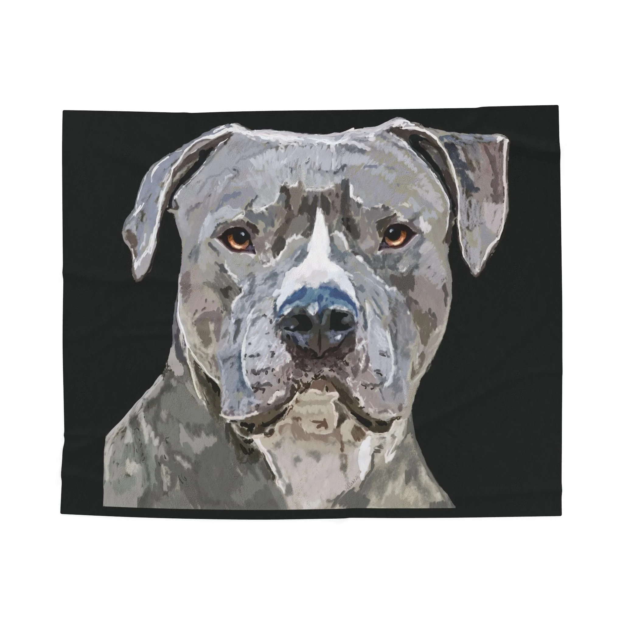 Pit bull Fleece throw blanket, 50" × 60"