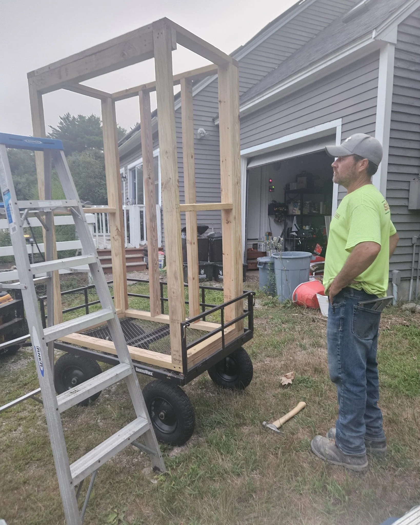 Super excited to start our farmstand. We will have it on the corner of our road (Laliberte and Brown). We hope to have our eggs, honey, fruits, veggies, berries, and canned goods like my salsa, and other things. If our close neighbors want to use thi