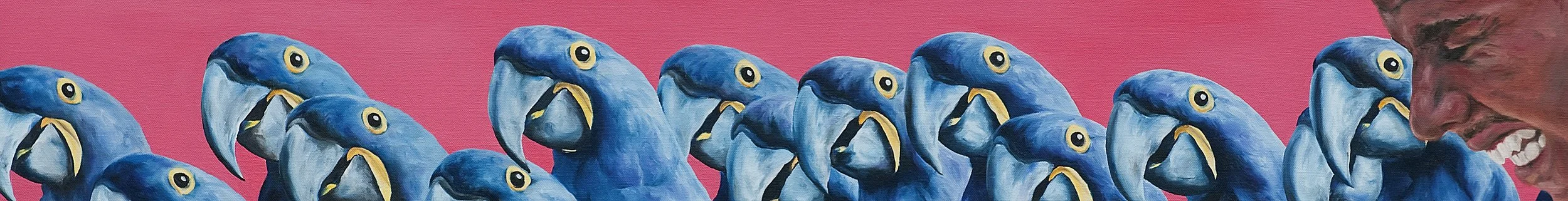 Cacophony of Ridicule and Distrust, Oil and Acrylic, 5.5x43.jpg