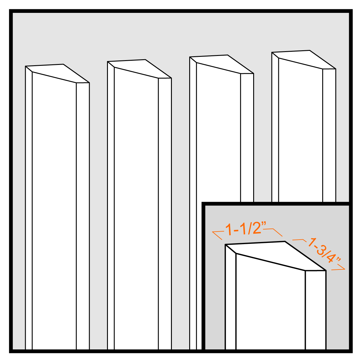 FLUSH MOUNT WALL SLAT