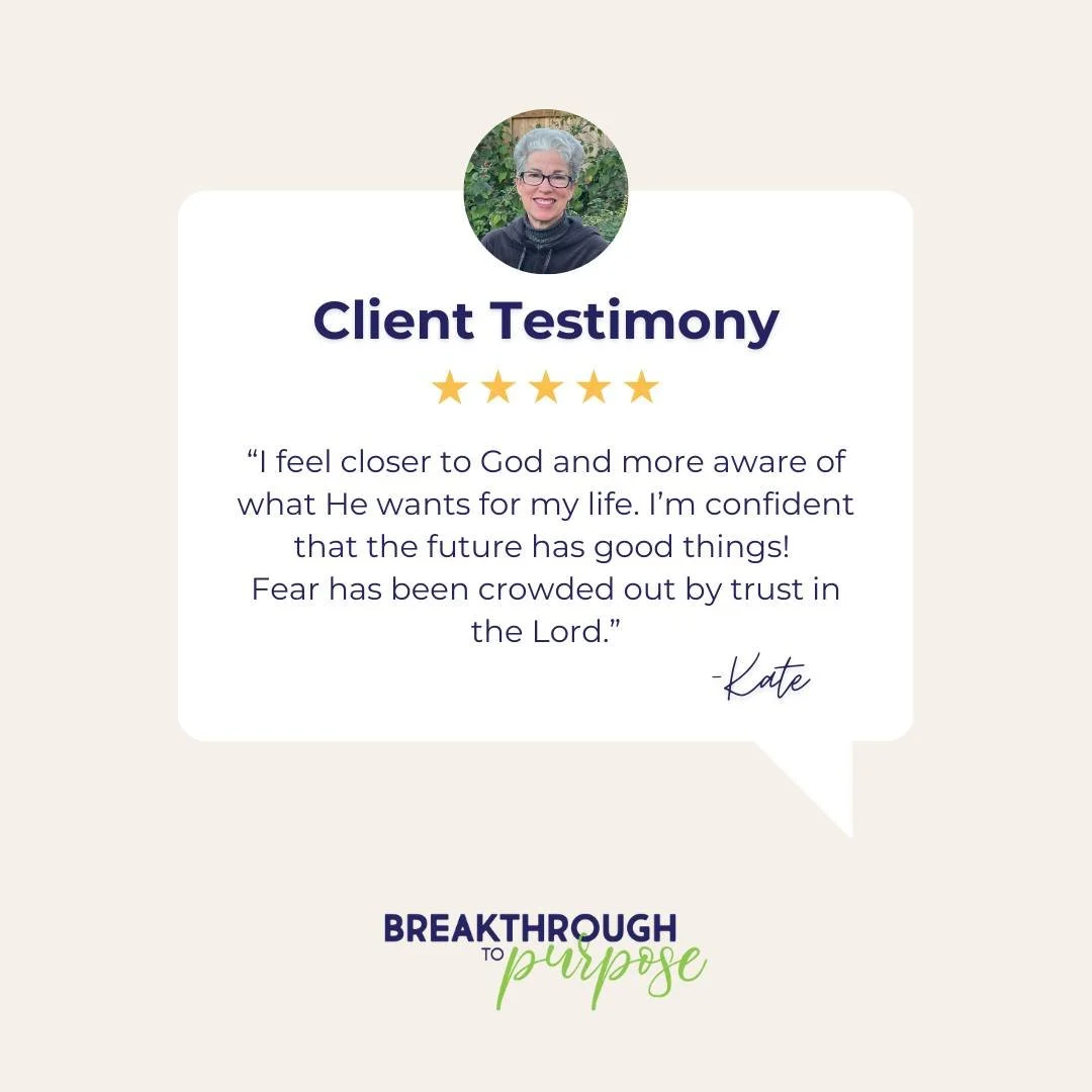 Client Testimonial | Kate&rsquo;s Story
Kate shared:
&ldquo;Before Breakthrough to Purpose, I was a deer in the headlights&mdash;everything was happening to me. I needed direction.&rdquo;

After coaching with BTP, her perspective shifted:
&ldquo;Now 