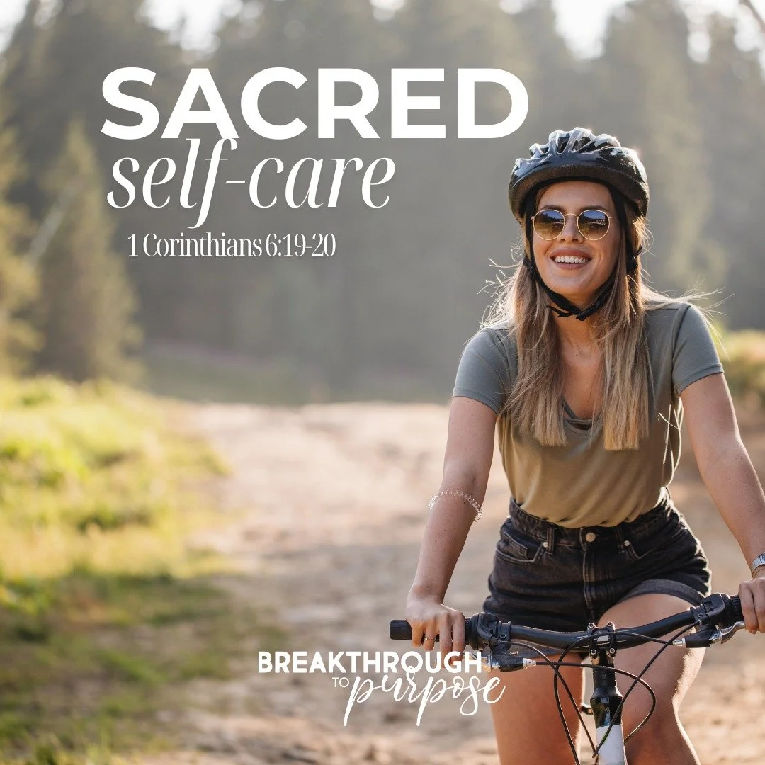 Self care is not selfish. It is sacred.

&ldquo;Do you not know that your body is a temple of the Holy Spirit within you&hellip;? You are not your own, for you were bought with a price. So glorify God in your body.&rdquo; - 1 Corinthians 6:19 - 20

Y