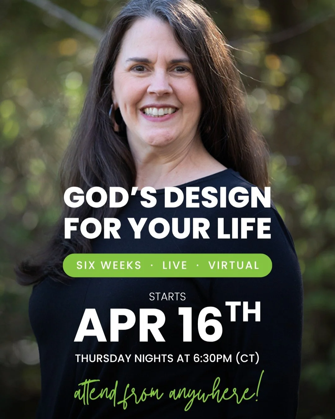 3 days left to register!
If you&rsquo;ve been feeling stuck or unsure of your next step, this is your invitation to pause, realign, and gain clarity on where God is leading you.
God&rsquo;s Design for Your Life is a 6-week live experience to help you