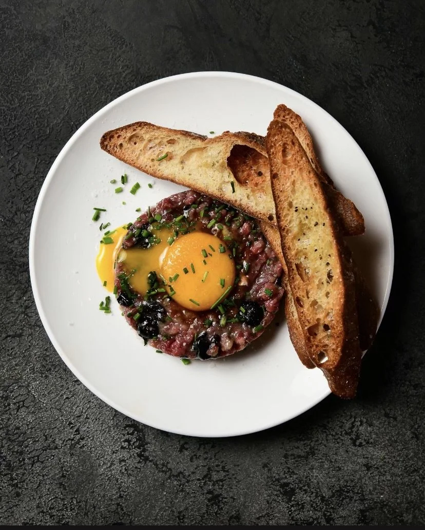 Steak tartare for a private aspen or vail private dinner experience in your home