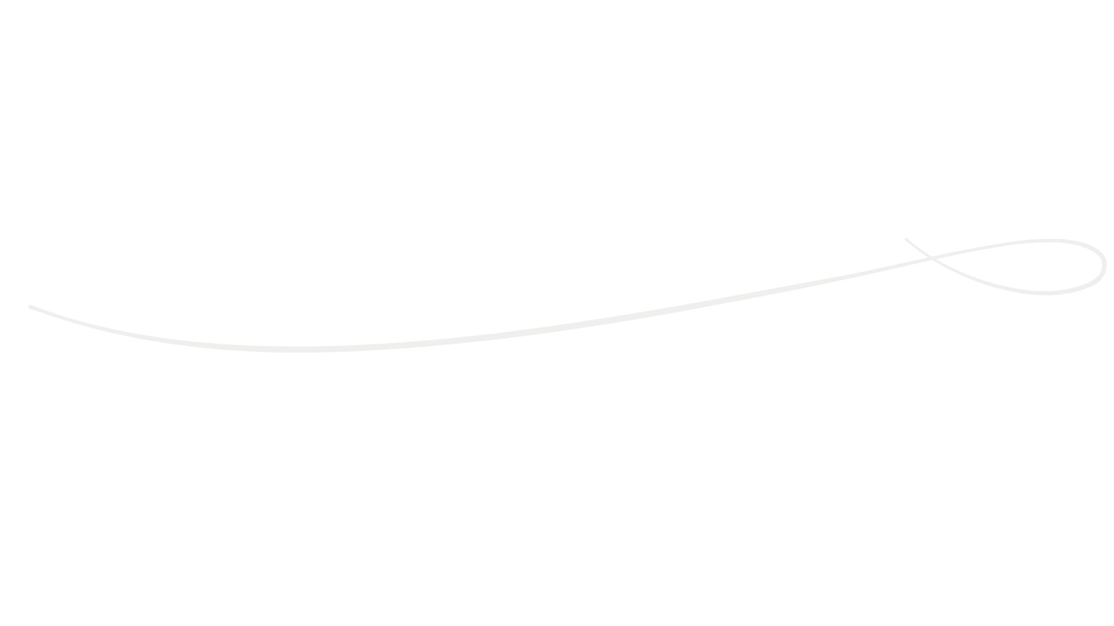 White cursive line on black background.