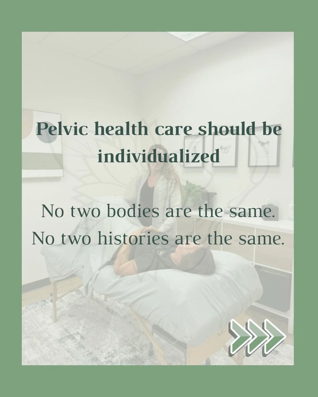 No two bodies are the same, and pelvic health care works best when that&rsquo;s respected.

Care at Tethered Pelvic Health is one-on-one and individualized, adapting to history, goals, and the whole picture &mdash; not just a diagnosis.

____________