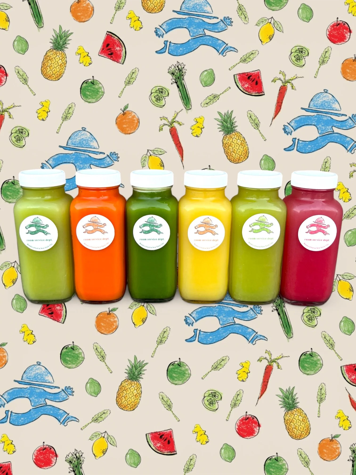 Six Cold-Pressed Juices