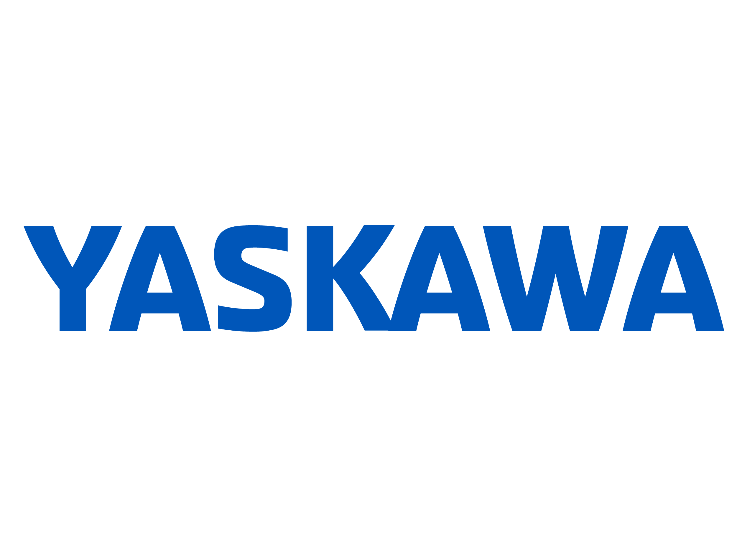 Yaskawa logo in blue text on a white background