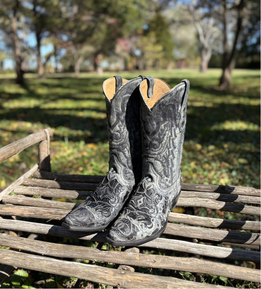 Corral Men's Alligator Inlay Cowboy Boots