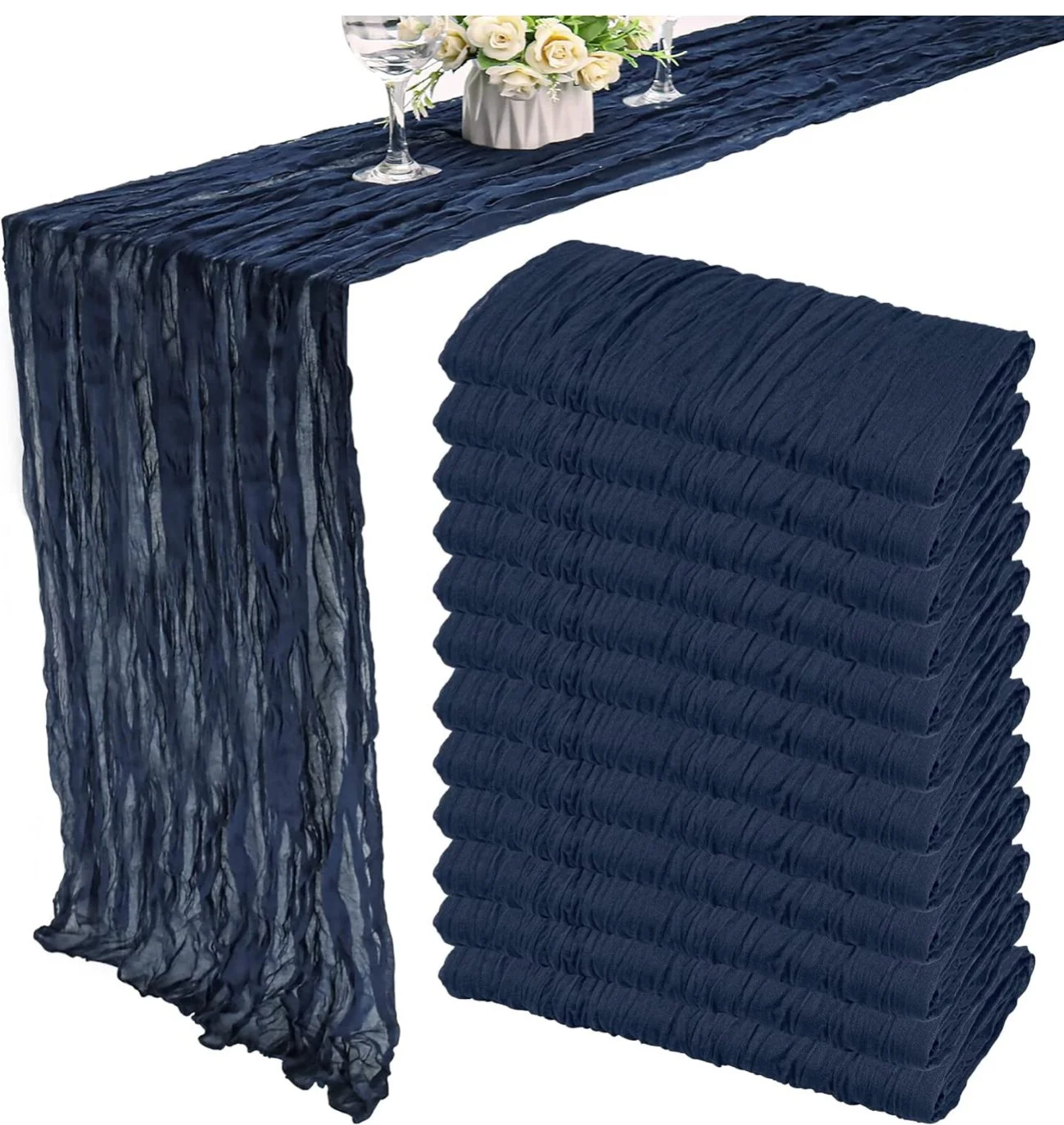 Navy Blue Table Runner $3