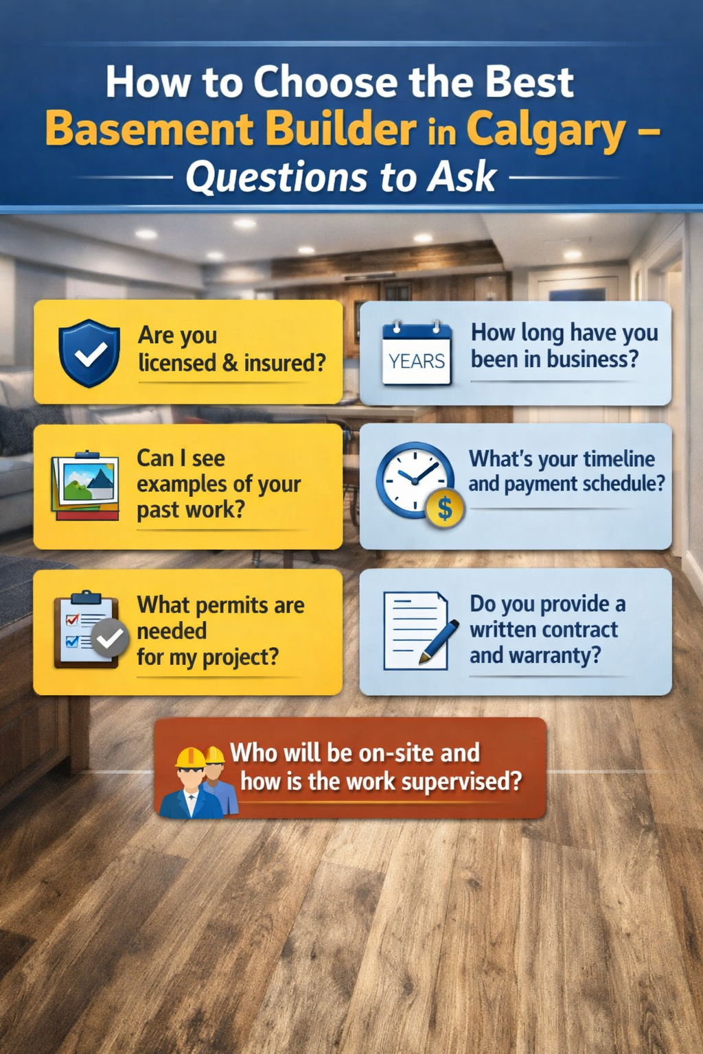 How to Choose the Best Basement Builder in Calgary – Questions to Ask