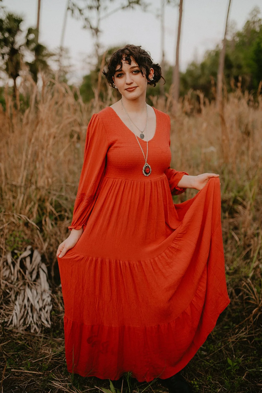 witchy alternative high school senior session in tampa