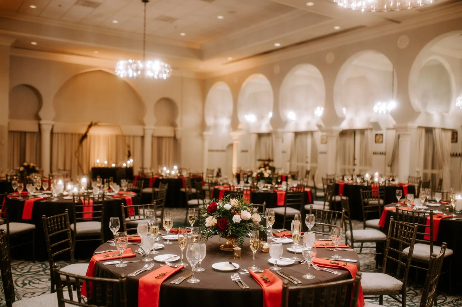 wedding reception at the sunset ballroom st. pete florida