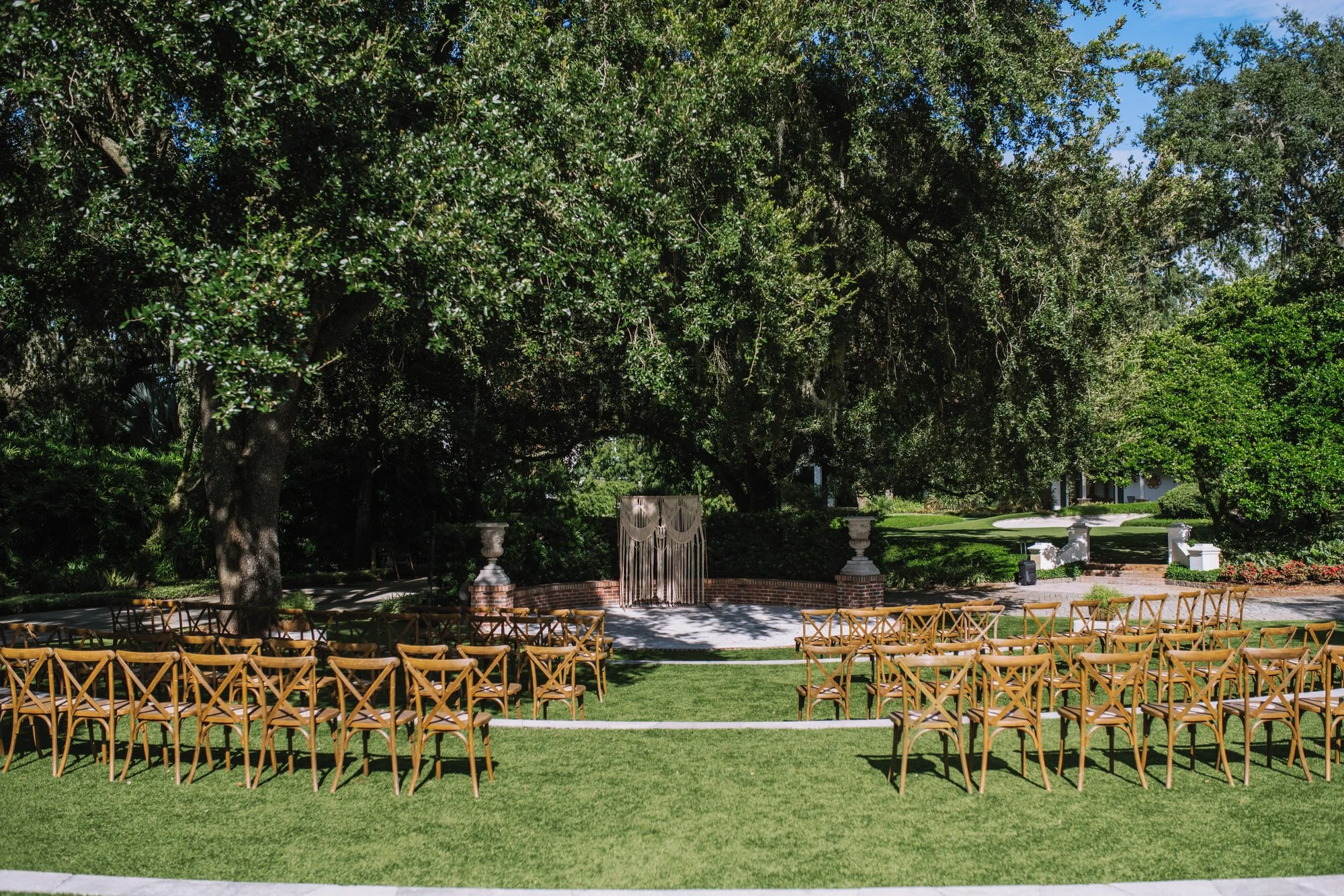 ceremony space at hardeman's secret garden near tampa