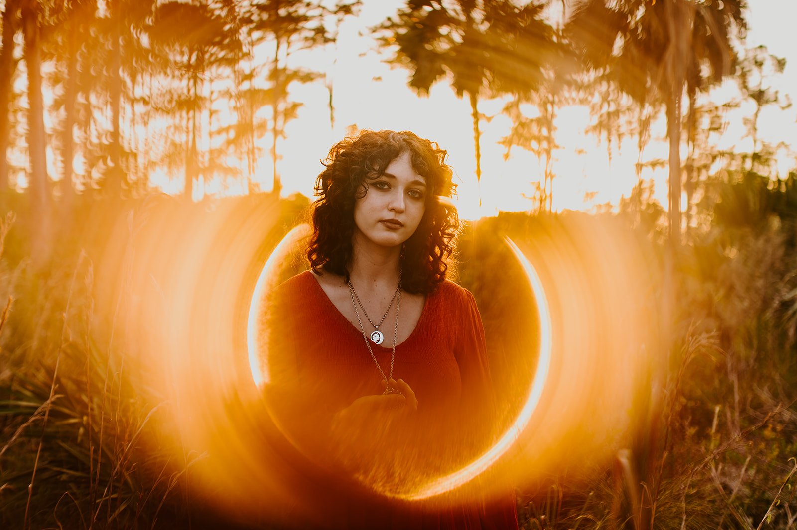 witchy alternative high school senior session in tampa