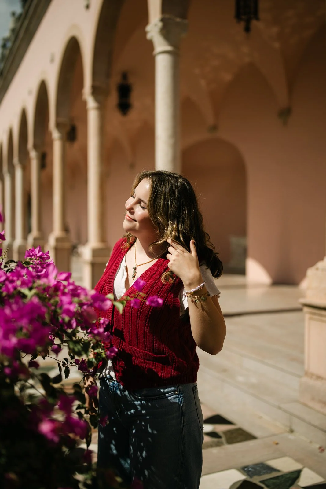 fun senior photos in sarasota