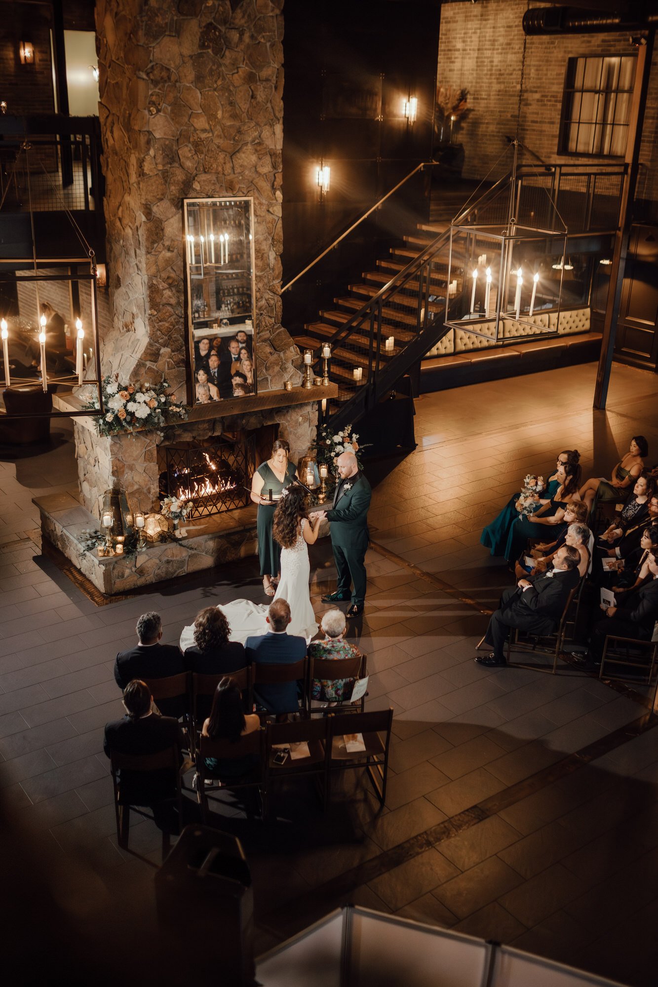 moody wedding ceremony at urban stillhouse in st. pete