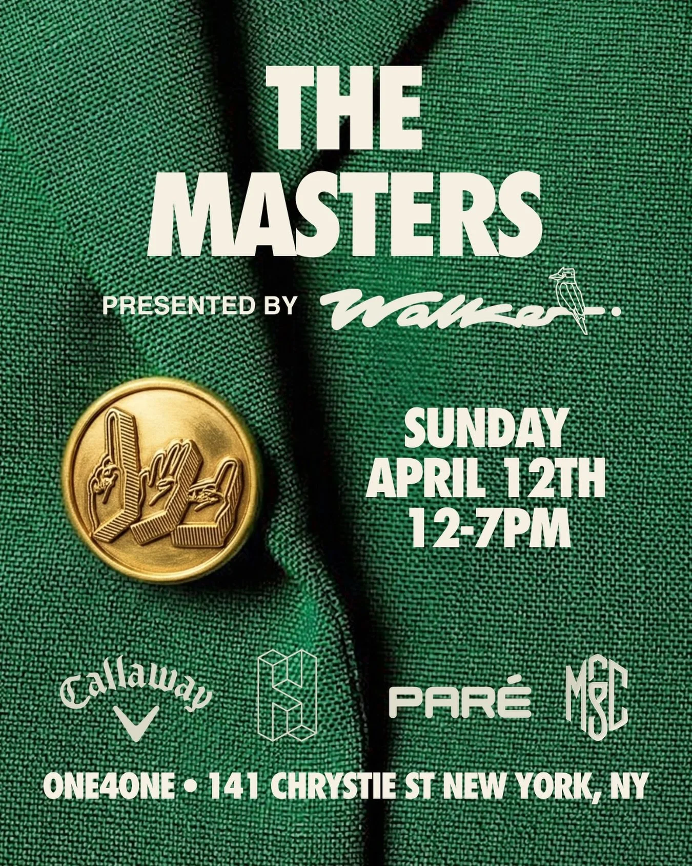 A tradition unlike any other, presented by @walkergolfthings!! ⛳️ Come through this Sunday, April 12th for drink specials, putting contests, raffles and prizes. Walk-ins welcome!!