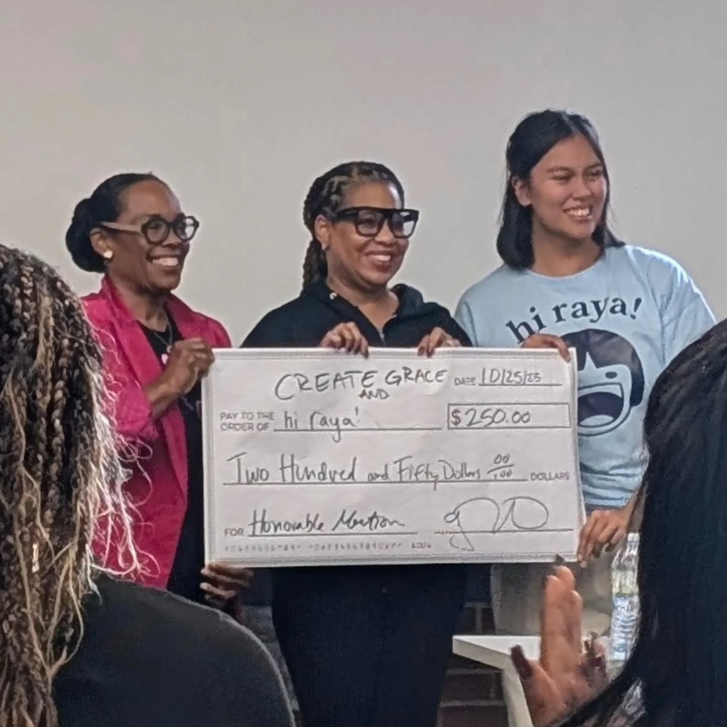 🎉hi raya! received an honorable mention for our first pitch competition and received $250🎉

thank you to the organizations that have invited us and sponsored the @projectcommunitycapital pitch competition! I am so grateful as this will help with th