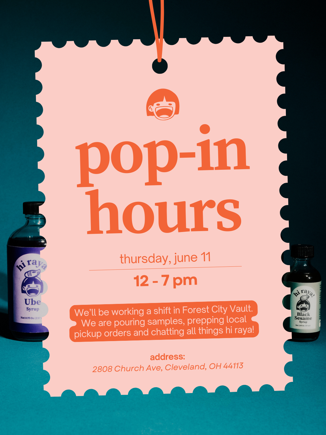 hi raya! pop in hours