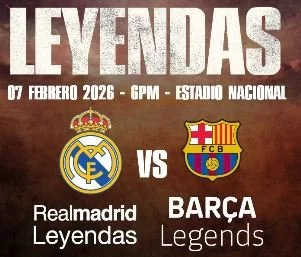El Clásico de Leyendas entre el Real Madrid y el FC Barcelona se jugará en Costa Rica