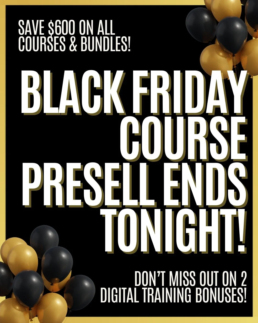 🖤Black Friday Course Pre-Sell Ends Tonight!🖤

💥Don't miss out on our biggest savings yet on aesthetic injector courses and bundles. By booking during the pre-sell, you&rsquo;ll receive two newly released digital training bonuses valued at $200 for