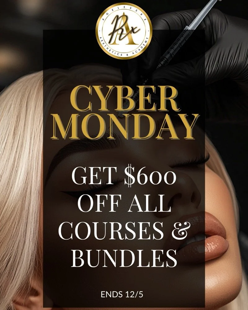 🖤BLACK FRIDAY/CYBER MONDAY COURSE SAVINGS! Our largest, once a year discounts on courses and bundles offered at AgelessRx. Best deal is our already discount bundles on top of the black Friday savings. Save $600 on all single courses, and $600 off bu