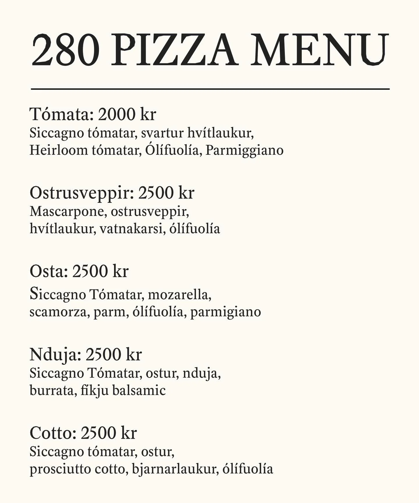 S&uacute;rdeigi&eth; okkar tekur &thorn;rj&aacute; s&oacute;lahringa a&eth; hefast, vi&eth; notum eing&ouml;ngu s&eacute;rvali&eth; l&iacute;fr&aelig;nt &iacute;talskt og franskt hveiti sem gefur botninum fullkomna &aacute;fer&eth;.

Deigi&eth; er &t