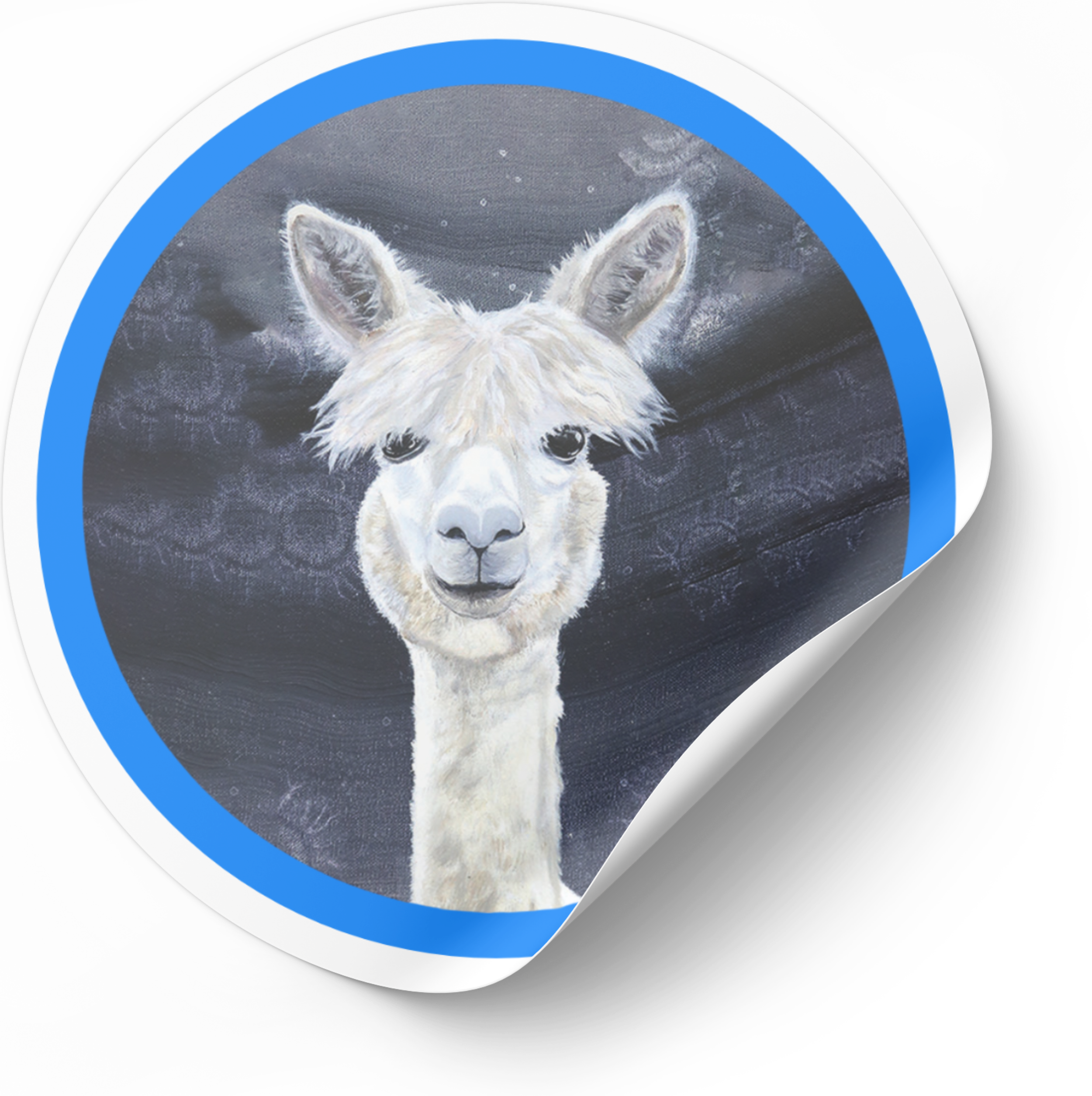 Alpaca | 3" Animal Art Vinyl Sticker | Amy Lee Designs