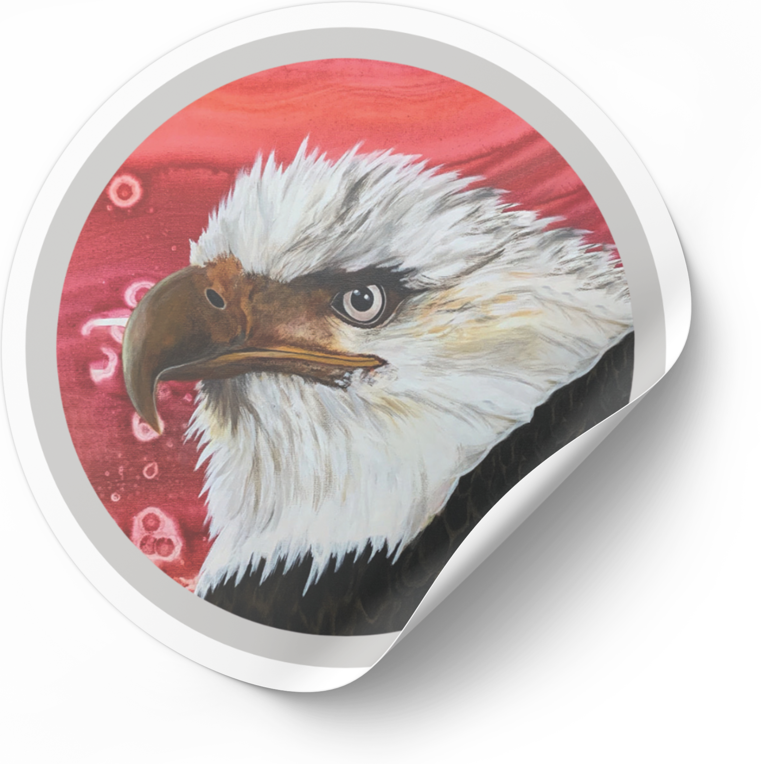 Eagle | 3" Animal Art Vinyl Sticker | Amy Lee Designs