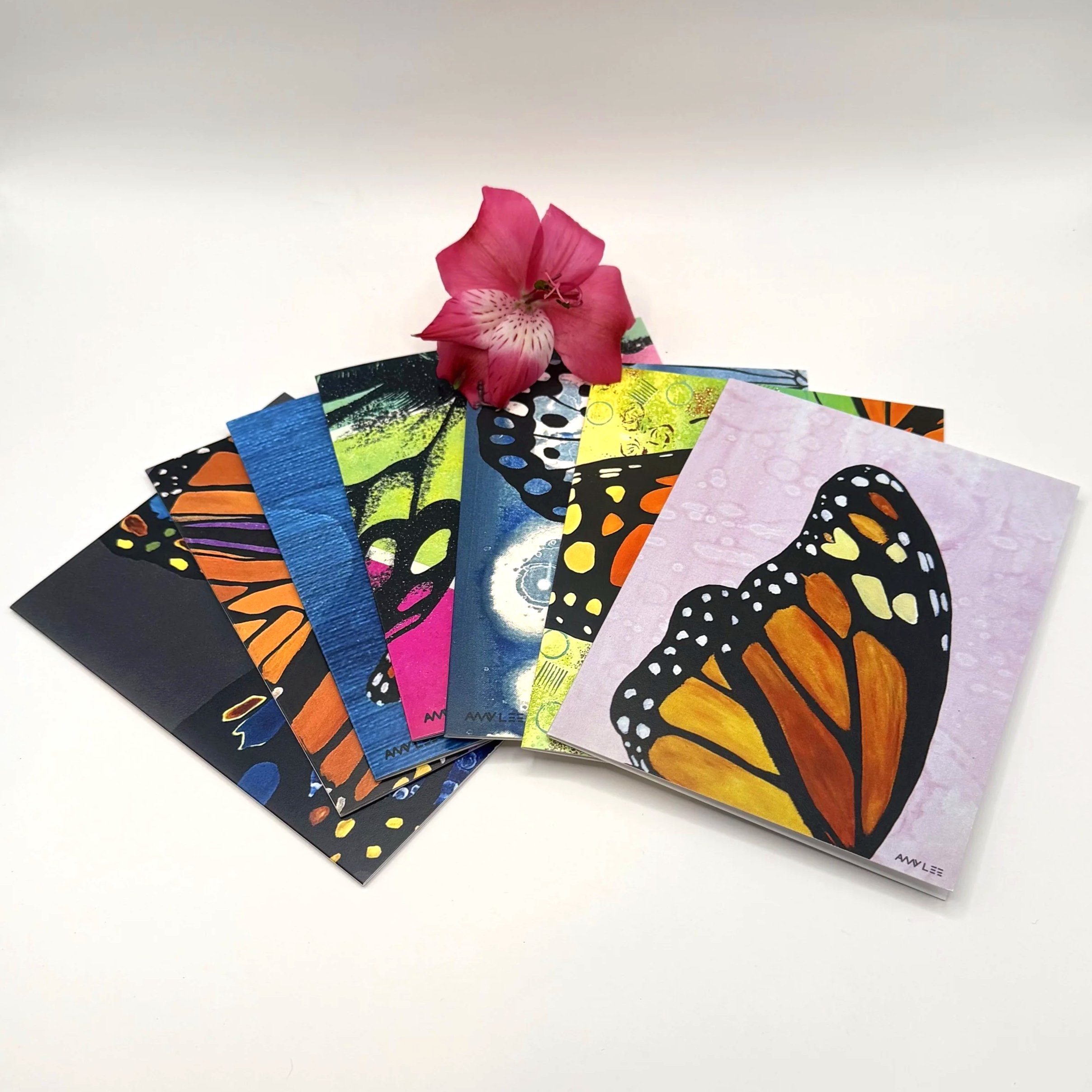 The Little Butterfly Bundle – Blank Butterfly Notecard Set (7 Cards) | Amy Lee Designs