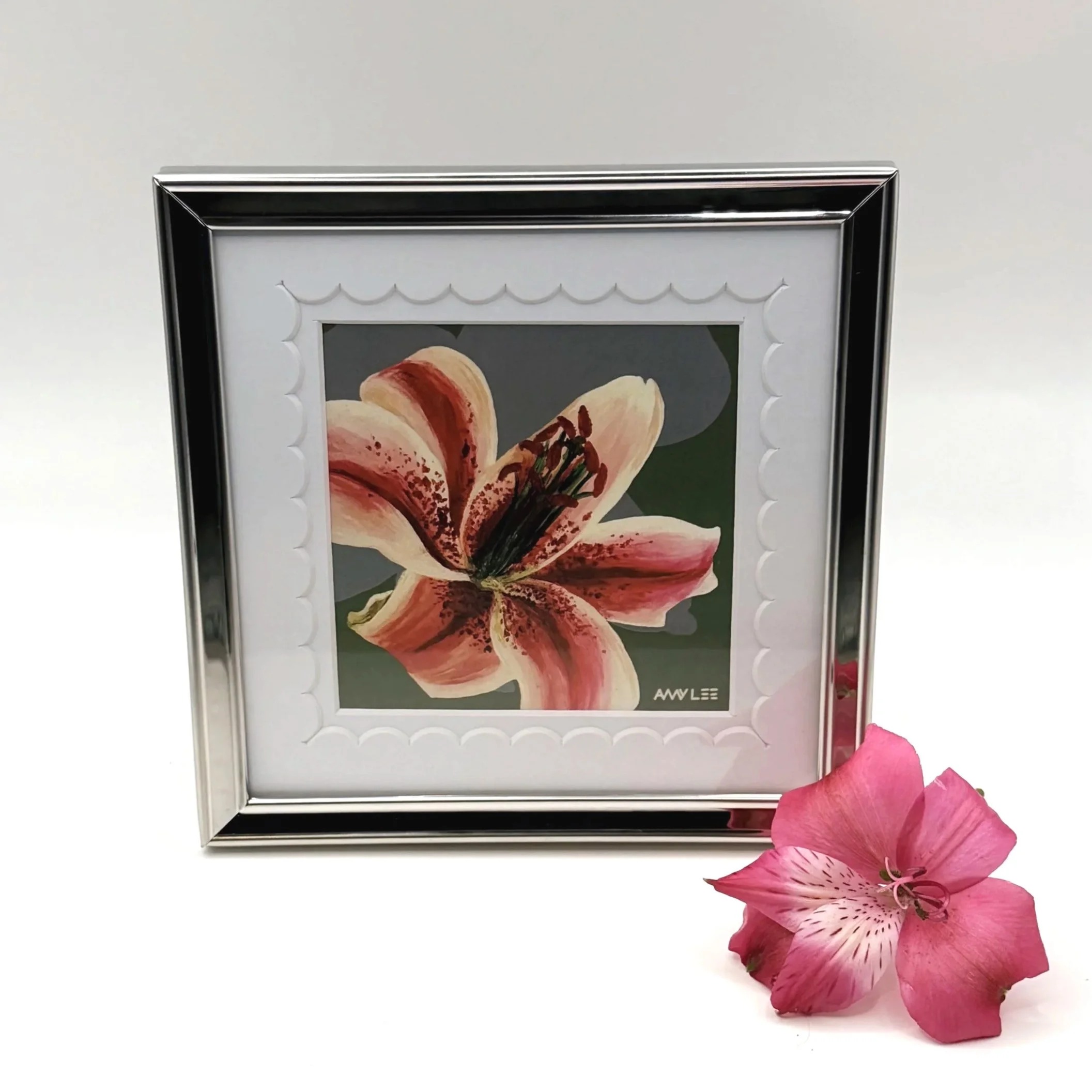 Lily Flower - Framed Artwork | Amy Lee Designs