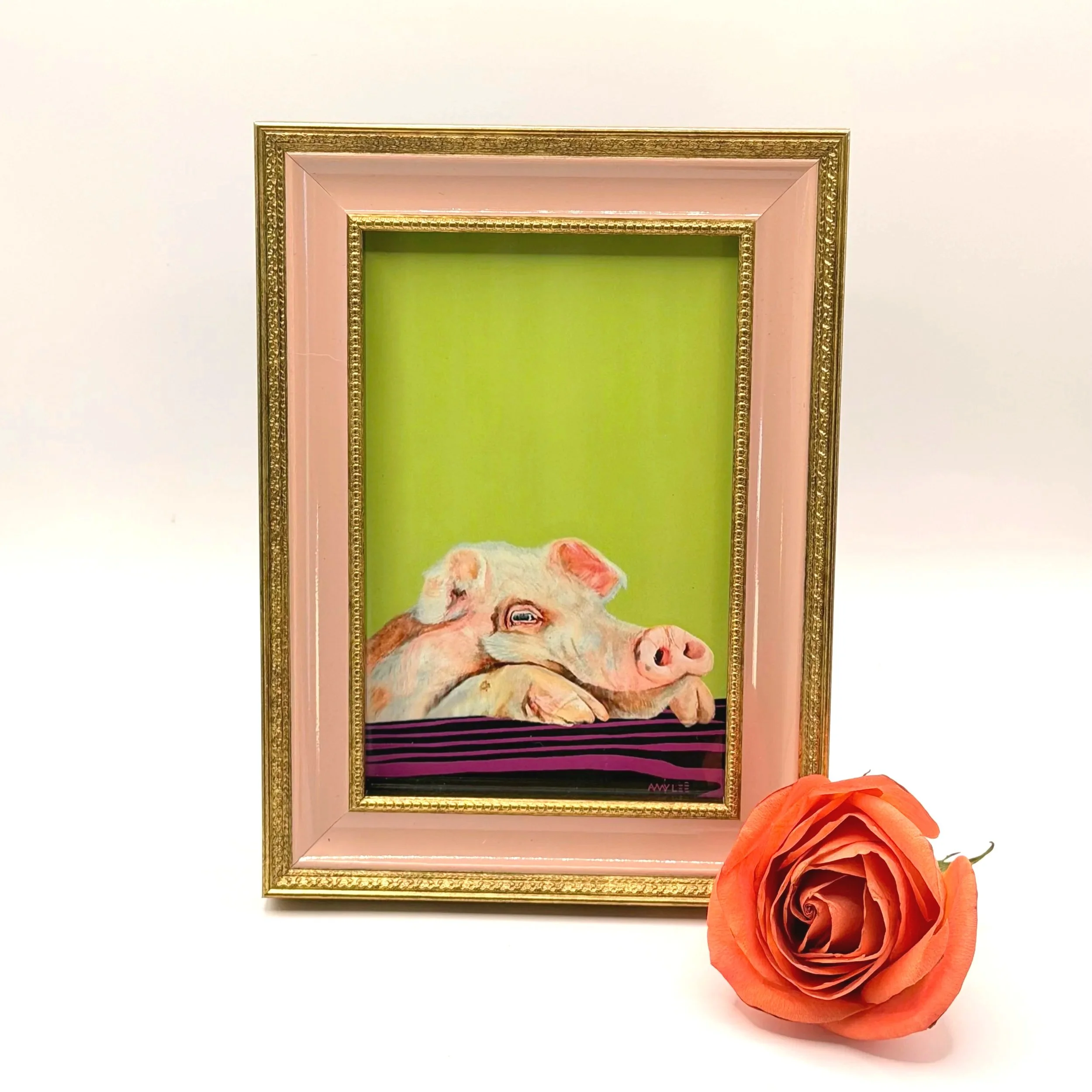 Pig - Framed Artwork | Amy Lee Designs