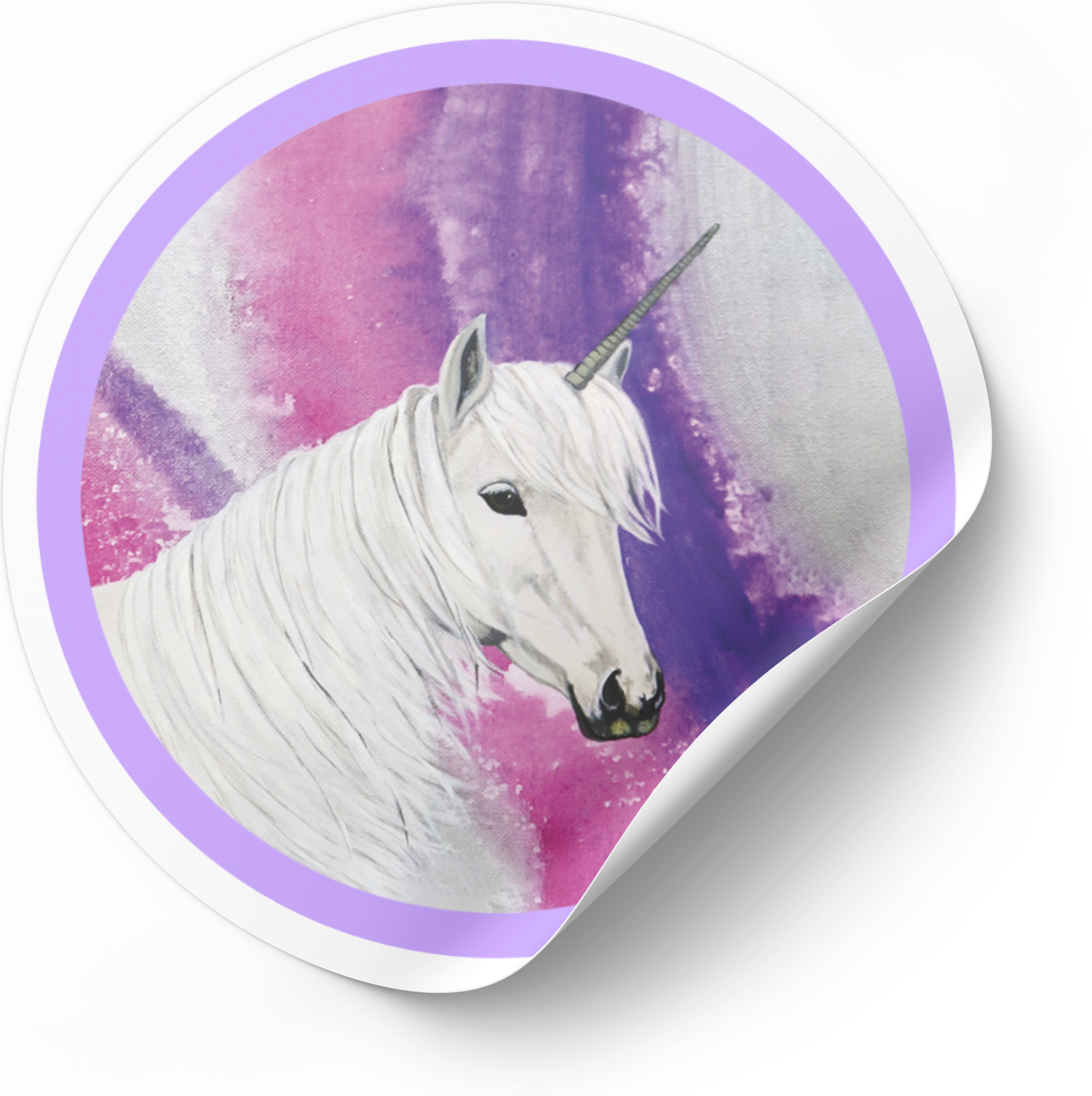 Unicorn | 3" Animal Art Vinyl Sticker | Amy Lee Designs