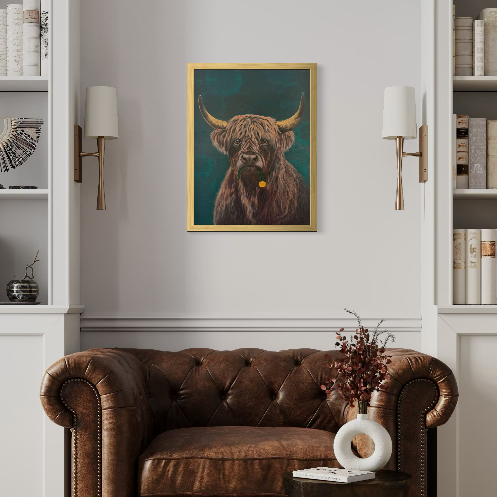 statement wall art for refined interiors