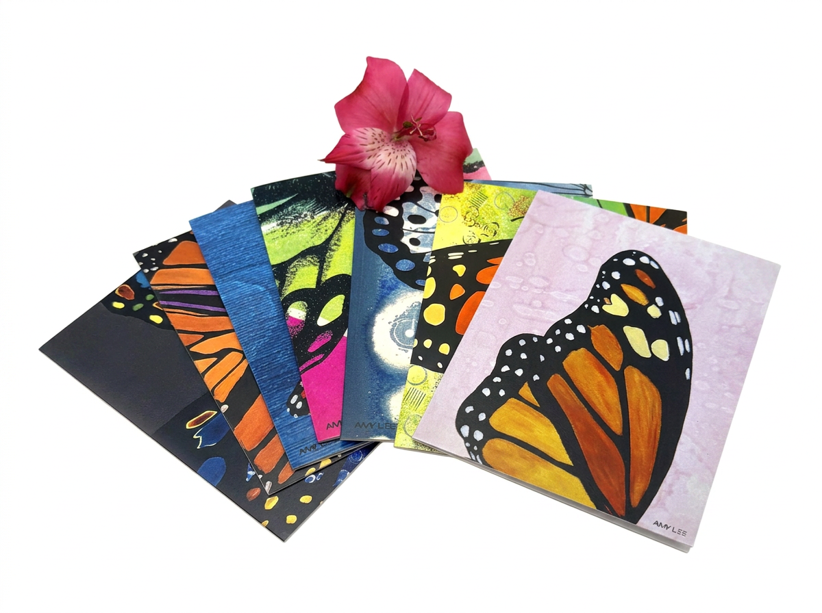 The Little Butterfly Bundle – Blank Butterfly Notecard Set (7 Cards) | Amy Lee Designs